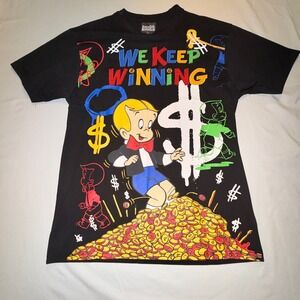 Reason Richie Rich T Shirt Mens Large Black New We Keep Winning Graphic RS5-062